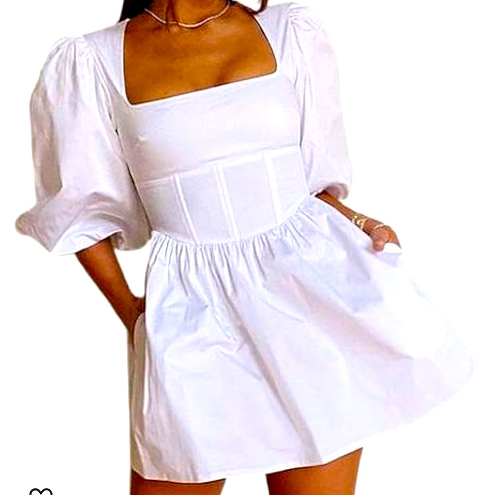 NWT*Danielle Bernstein White Dress